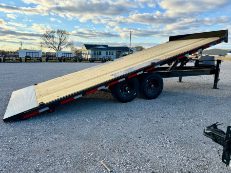 New 2026 Top Hat Trailers TD14-22x102 Deckover Power Tilt Trailer