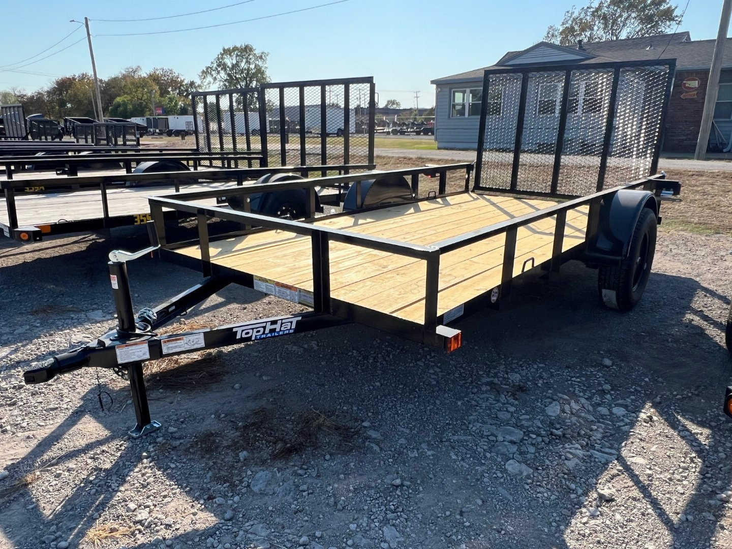 New 2026 Top Hat Trailers DJX-12x72 Economy Utility Trailer