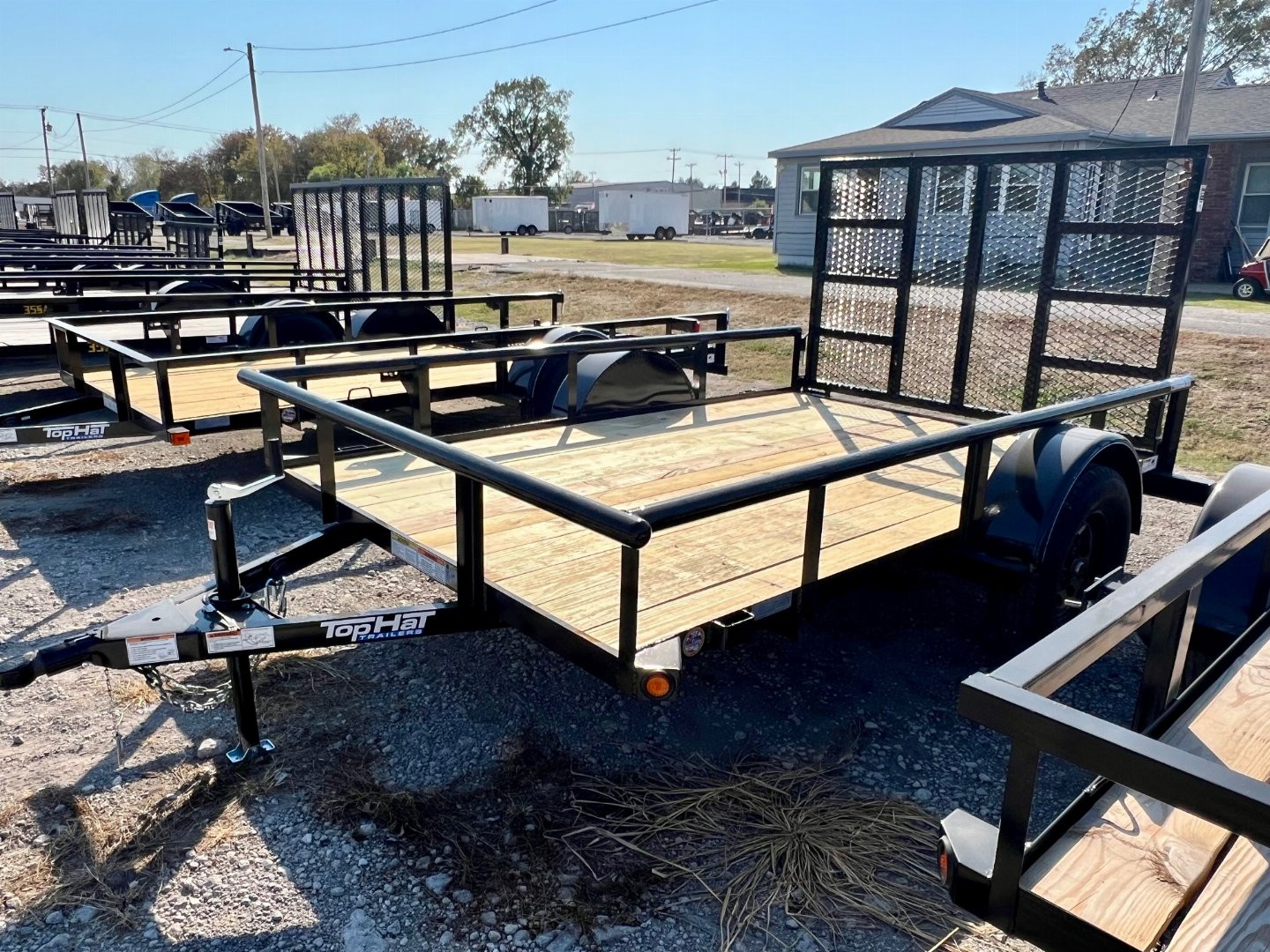 New 2025 Top Hat DSP10x77 Single Axle Utility Trailer