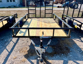 New 2025 Top Hat DSP10x77 Single Axle Utility Trailer