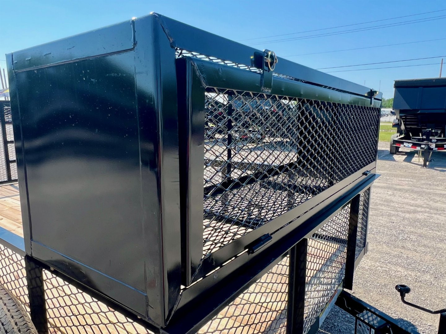 New 2026 Top Hat Trailers RX07-16x83 Landscape Trailer w/ 2' Tall Sides Enclosed w/ Exp. Metal