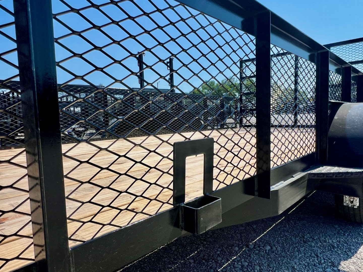 New 2026 Top Hat Trailers RX07-16x83 Landscape Trailer w/ 2' Tall Sides Enclosed w/ Exp. Metal