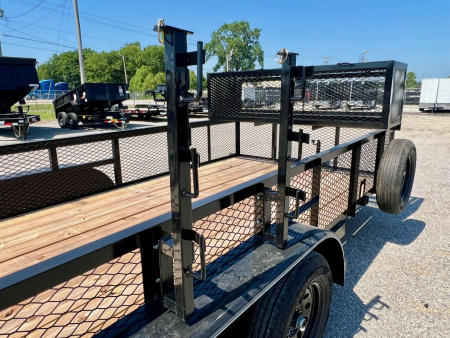 New 2026 Top Hat Trailers RX07-16x83 Landscape Trailer w/ 2' Tall Sides Enclosed w/ Exp. Metal