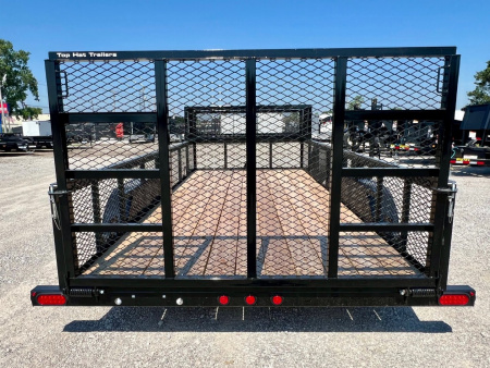 New 2026 Top Hat Trailers RX07-16x83 Landscape Trailer w/ 2' Tall Sides Enclosed w/ Exp. Metal