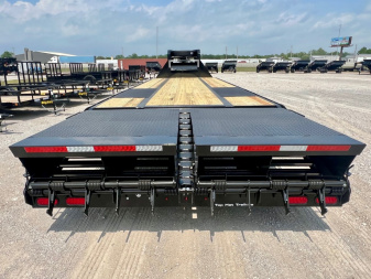 New 2024 Top Hat Trailers GN240-Super Singles Flatbed Trailer