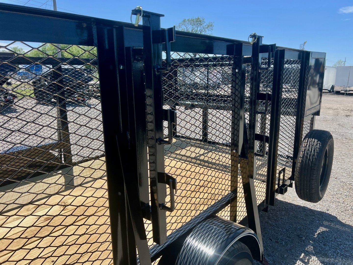 New 2024 Top Hat Trailers MLS12x83 Single Axle High Sided Landscape Trailer