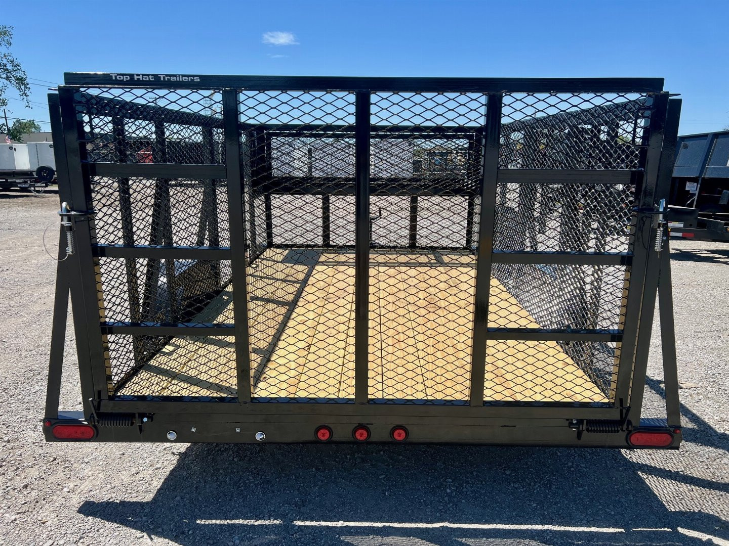 New 2024 Top Hat Trailers MLS12x83 Single Axle High Sided Landscape Trailer