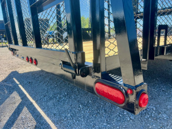 New 2024 Top Hat Trailers MLS12x83 Single Axle High Sided Landscape Trailer