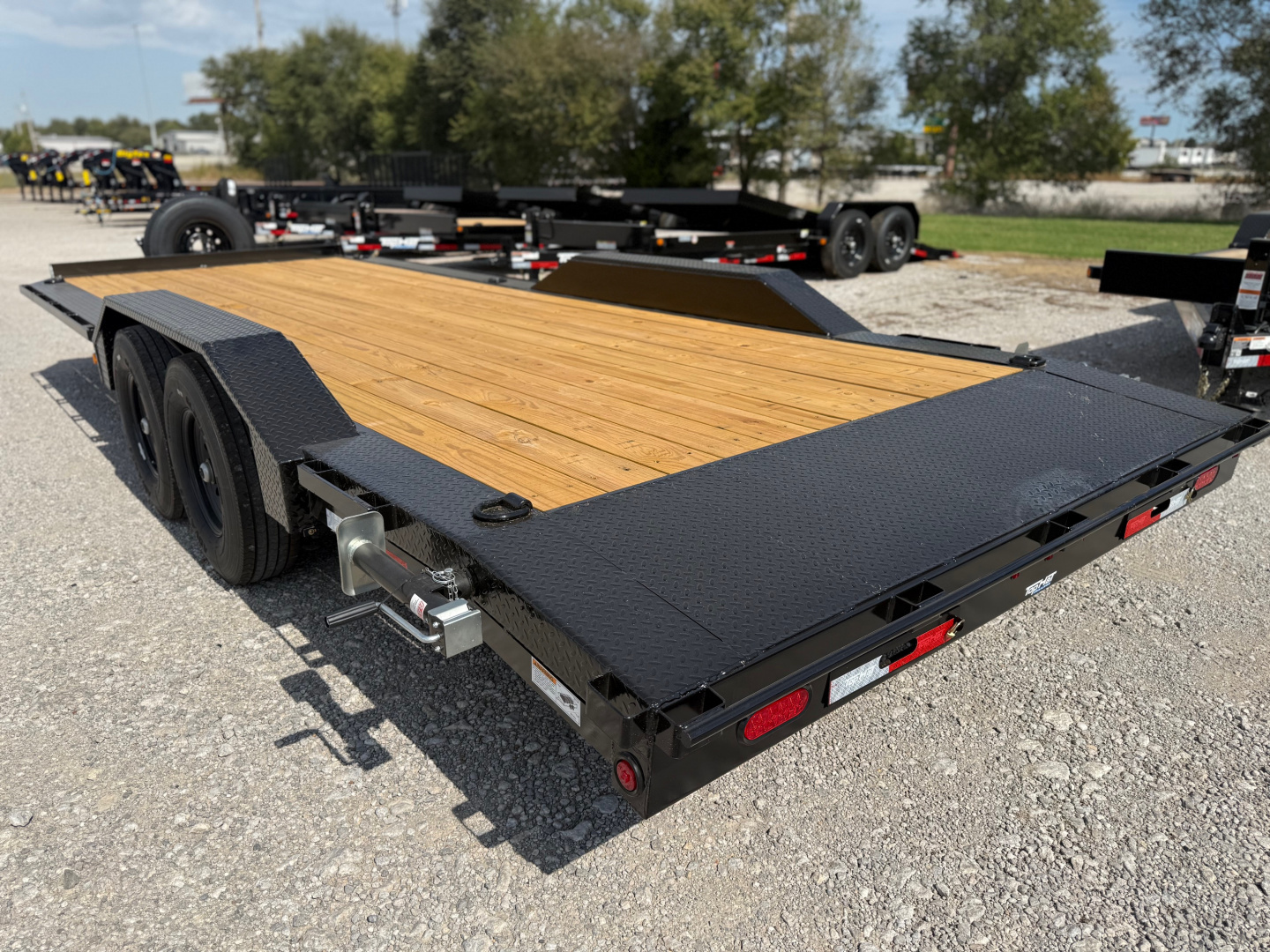 New 2026 Top Hat Trailers WD14-22x102 Equipment Trailer w/ Drive Over Fenders & 14 Ply Tire Upg.