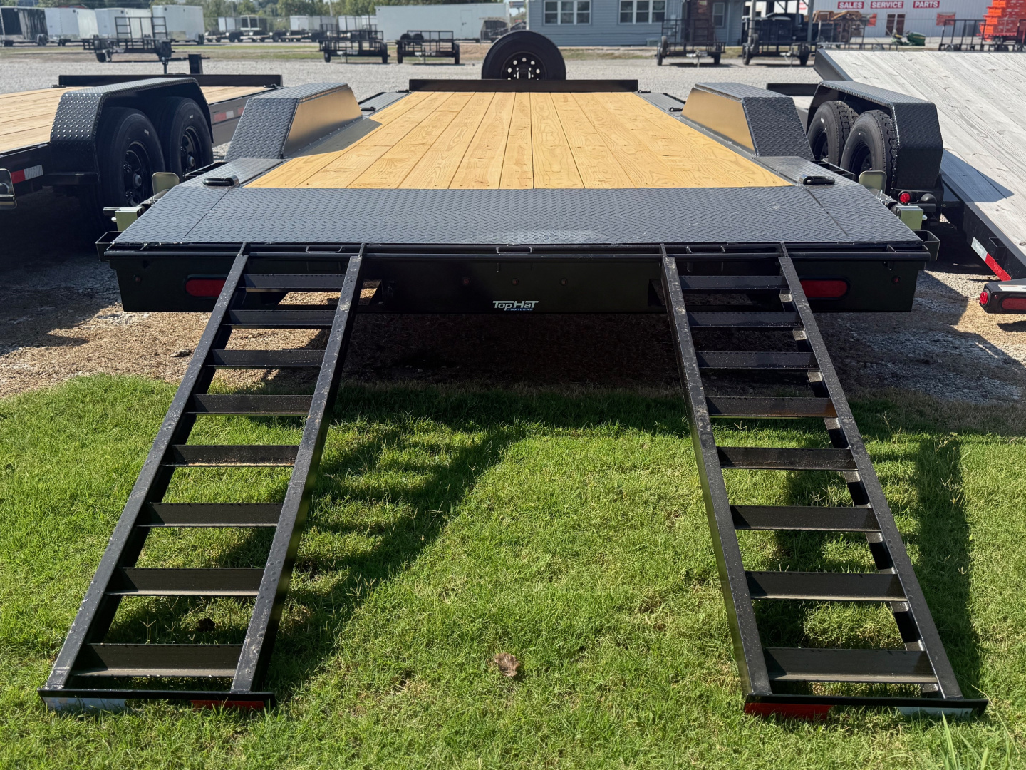 New 2026 Top Hat Trailers WD14-22x102 Equipment Trailer w/ Drive Over Fenders & 14 Ply Tire Upg.