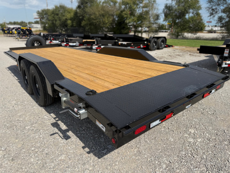 New 2026 Top Hat Trailers WD14-22x102 Equipment Trailer w/ Drive Over Fenders & 14 Ply Tire Upg.
