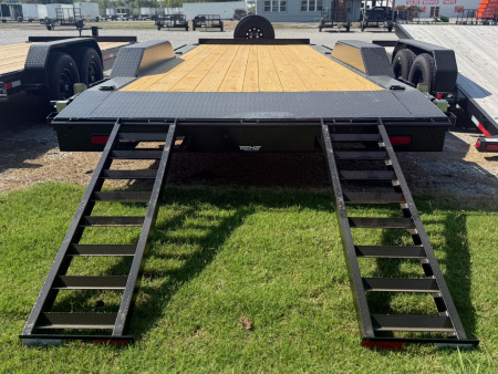 New 2026 Top Hat Trailers WD14-22x102 Equipment Trailer w/ Drive Over Fenders & 14 Ply Tire Upg.