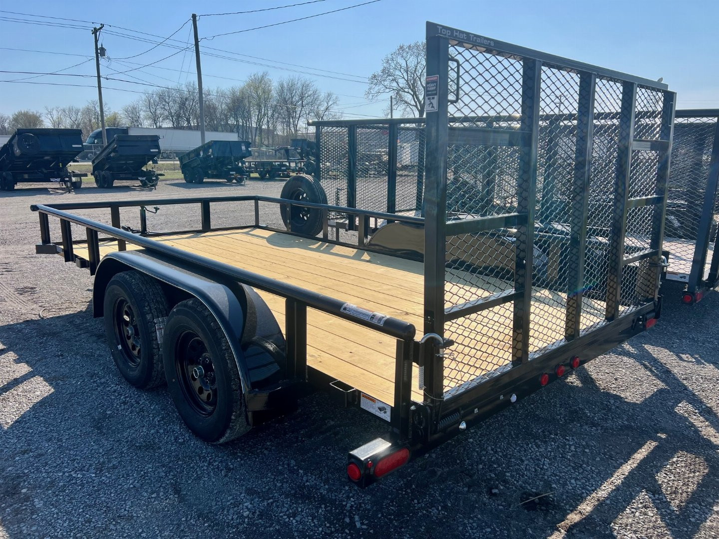 New 2025 Top Hat Trailers MP14x83 Tandem Axle Utility Trailer