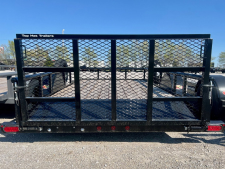 New 2025 Top Hat Trailers DSP12x77 Utility Trailer w/ Dovetail & 3' Gate