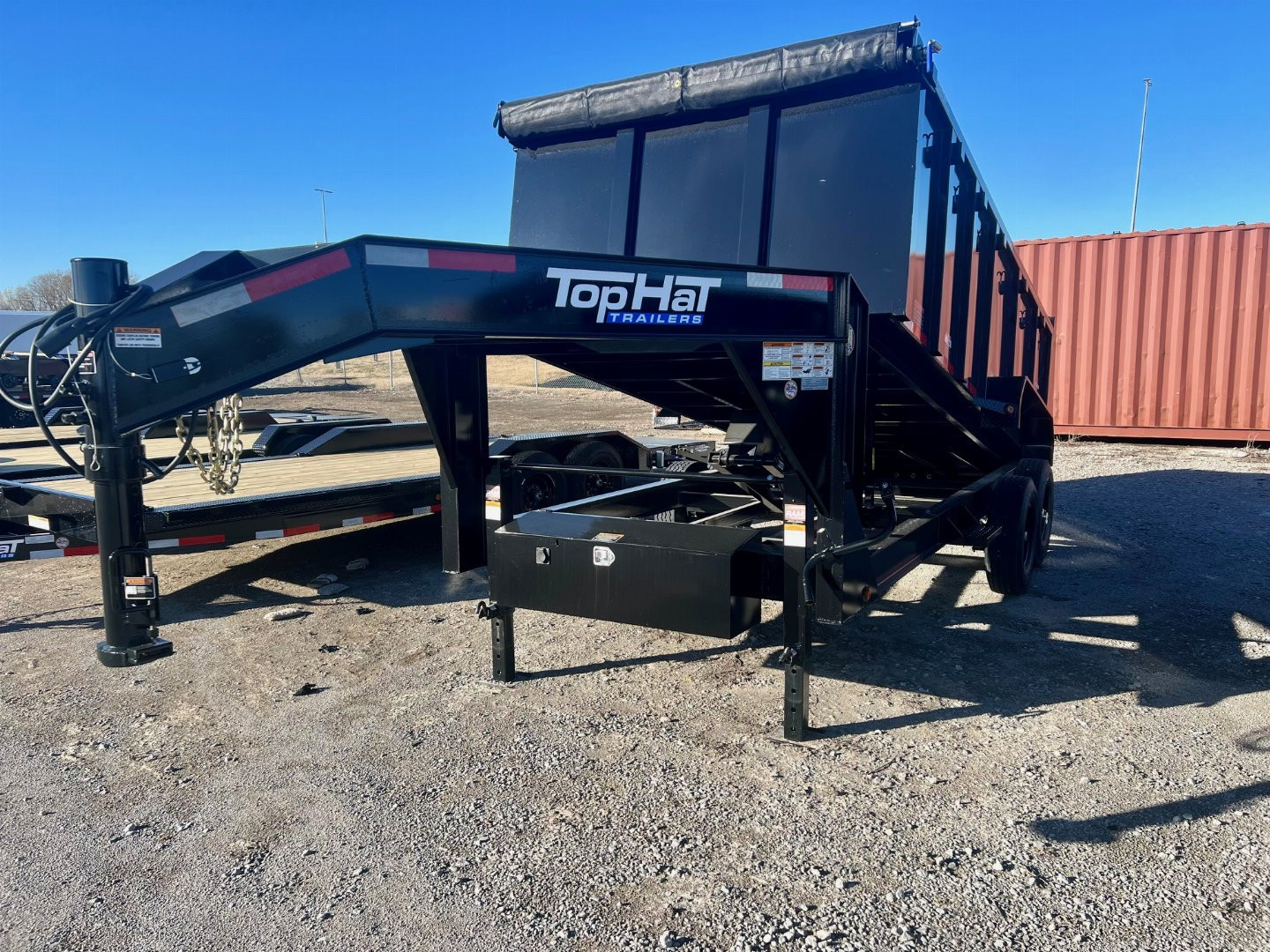New 2024 TOP HAT TRAILERS GNDPX140-16x83 4' High Sided Dump Trailer