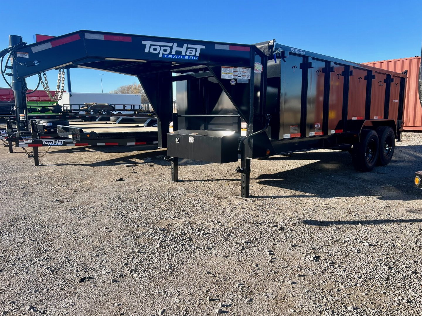 New 2024 TOP HAT TRAILERS GNDPX140-16x83 4' High Sided Dump Trailer