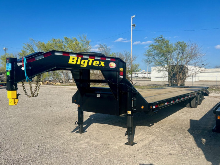 New 2026 Big Tex Trailers 22GN-33D5A-MRBK Flatbed Trailer w/ 16 Ply Tire Upg