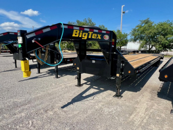 New 2025 BIG TEX TRAILERS 22GN-40D5A (35'+5') Flatbed Trailer w/ 14 Ply Upg.