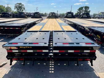 New 2025 BIG TEX TRAILERS 22GN-40D5A (35'+5') Flatbed Trailer w/ 14 Ply Upg.