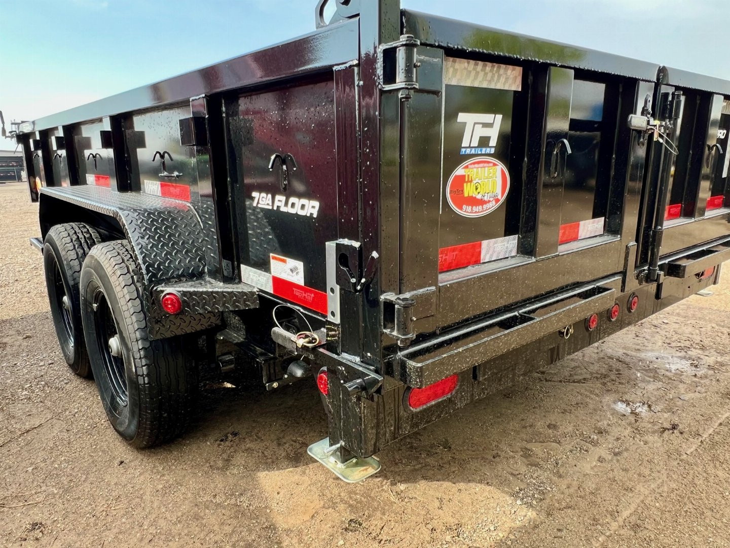 New 2025 TOP HAT TRAILERS 7x14 DPX 140 Dump Trailer w/ 14 Ply Upgrade