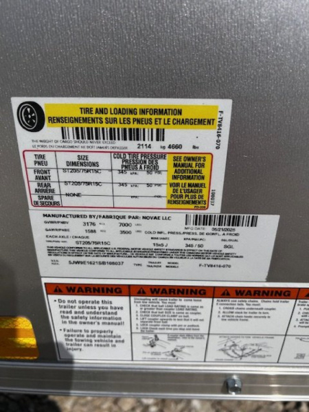 New 2025 FORMULA TRAILERS 7X16 TRAVERSE Cargo / Enclosed Trailer