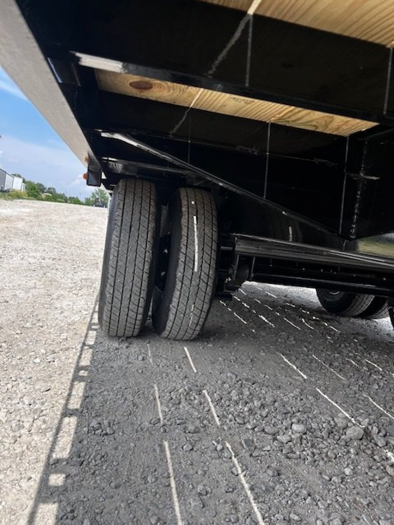 New 2025 H&H Trailers 102"X25' DECKOVER GN LOW PROFILE 22,500 GVWR SUPER DELUXE RAMPS/SPARE Equipment Trailer