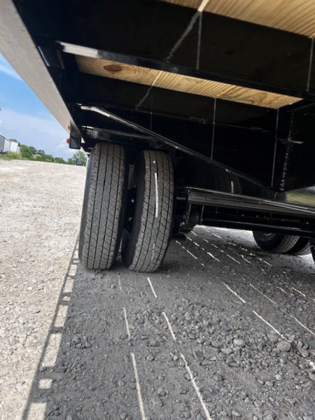 New 2025 H&H Trailers 102"X25' DECKOVER GN LOW PROFILE 22,500 GVWR SUPER DELUXE RAMPS/SPARE Equipment Trailer