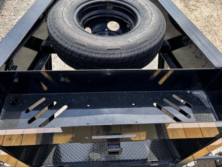 New 2025 H&H Trailers 102"X25' DECKOVER GN LOW PROFILE 22,500 GVWR SUPER DELUXE RAMPS/SPARE Equipment Trailer