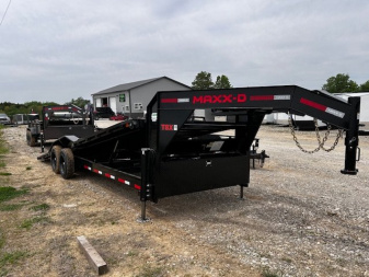 New 2026 MAXXD T8X 102X24 18k power tilt GN HYD JACKS WINCH equipment/car trailer Equipment Trailer