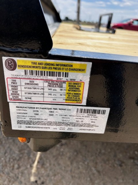 New 2025 H&H Trailers 82"X18' EX 7K SPEEDLOADER POWER TILT Car / Racing Trailer