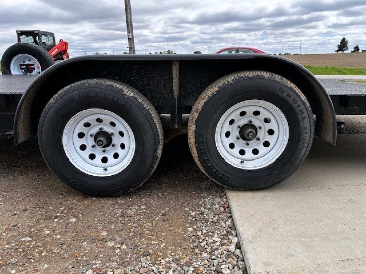 Used 2019 84x18 dovetail /Steel Floor/Toolbox car hauler Car / Racing Trailer