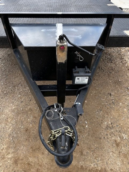 Used 2019 84x18 dovetail /Steel Floor/Toolbox car hauler Car / Racing Trailer