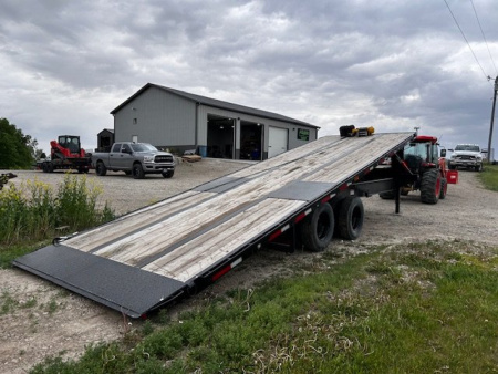 Used 2022 MAXX-D TDX 102"X28' FULL POWER TILT GN DECKOVER 22,500 GVWR HD WINCH Equipment Trailer