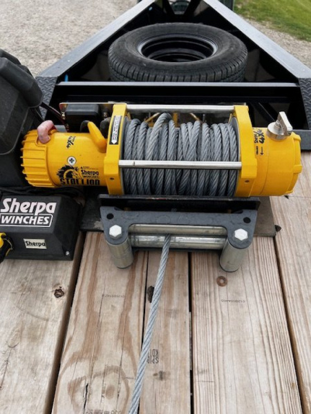 Used 2022 MAXX-D TDX 102"X28' FULL POWER TILT GN DECKOVER 22,500 GVWR HD WINCH Equipment Trailer