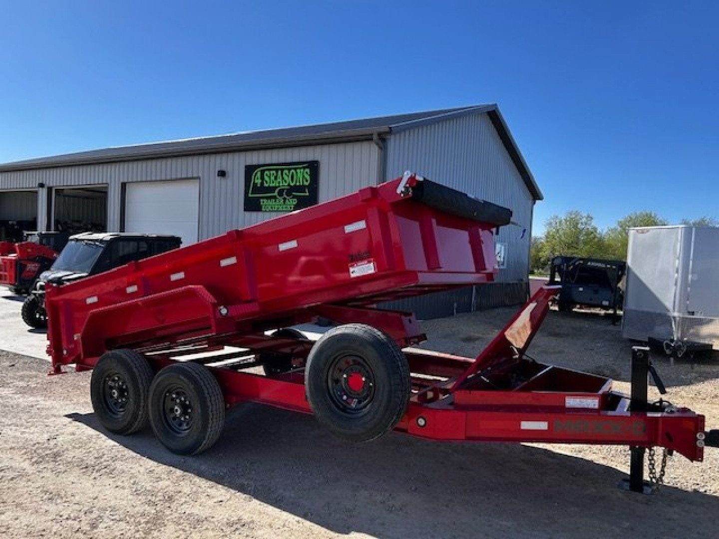 New 2025 MAXXD DJX 83"X14' 14K GVWR Dump Trailer7 GA FLOOR HD 6" SCISSOR HOIST