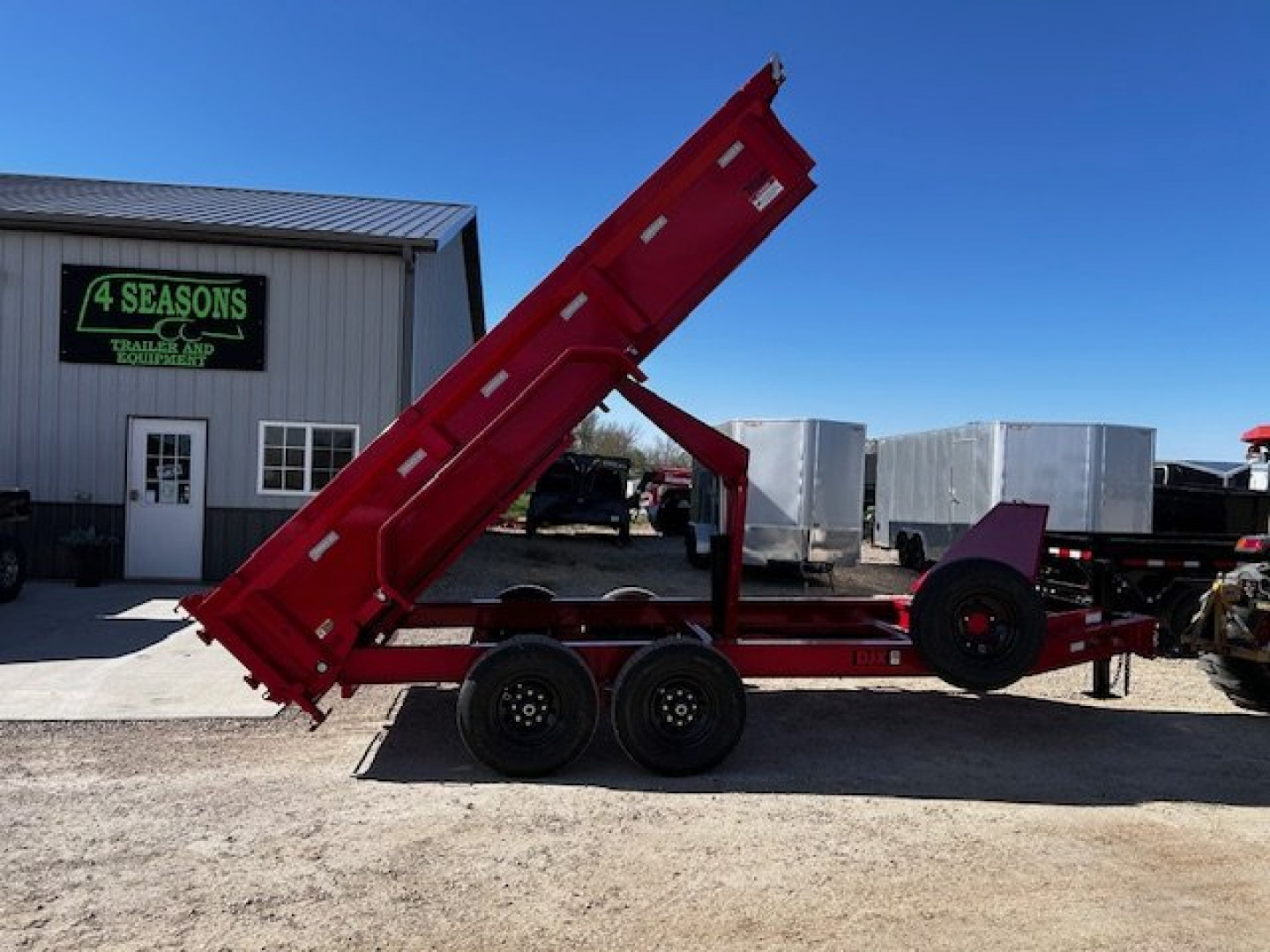 New 2025 MAXXD DJX 83"X14' 14K GVWR Dump Trailer7 GA FLOOR HD 6" SCISSOR HOIST