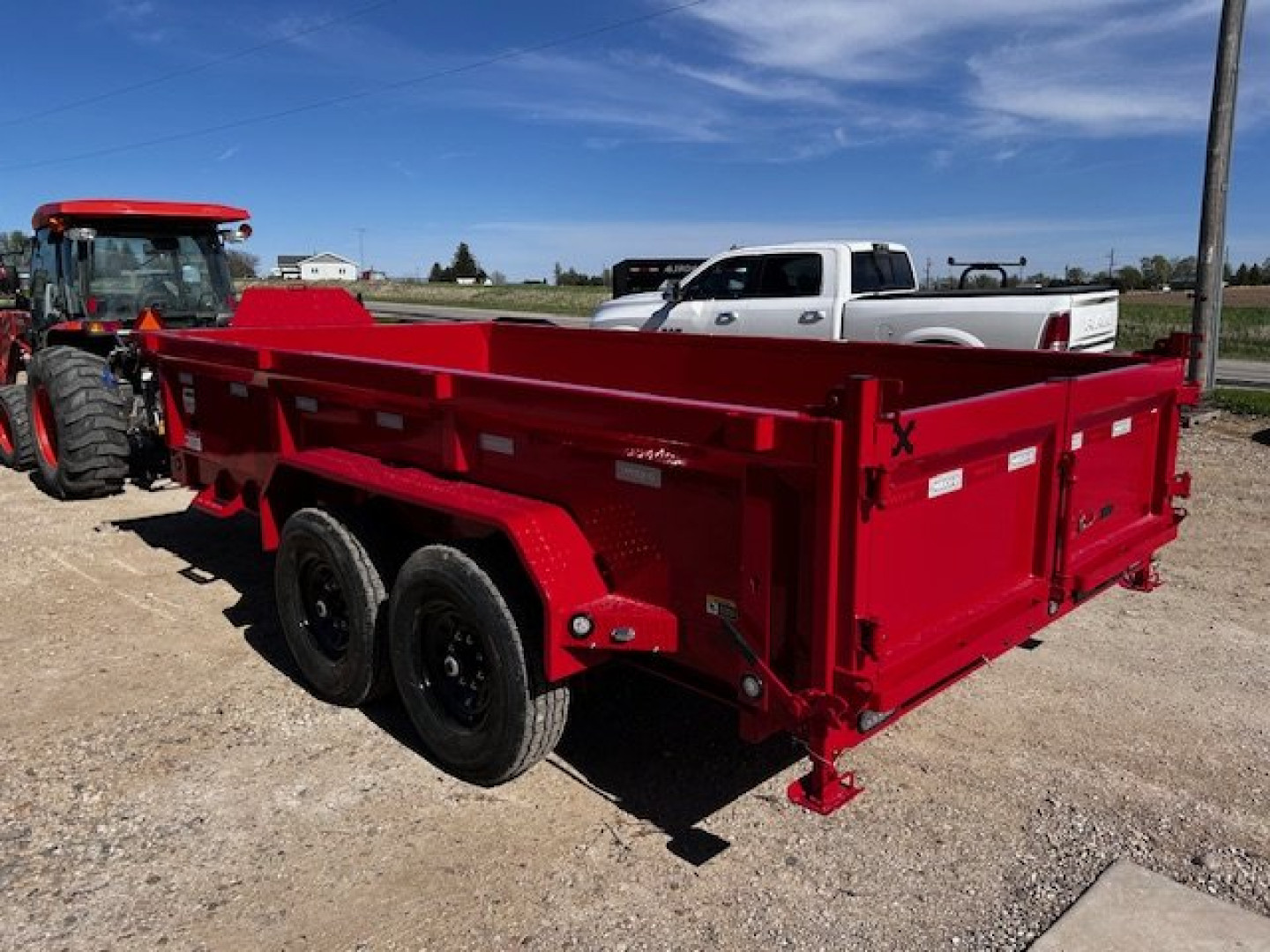 New 2025 MAXXD DJX 83"X14' 14K GVWR Dump Trailer7 GA FLOOR HD 6" SCISSOR HOIST