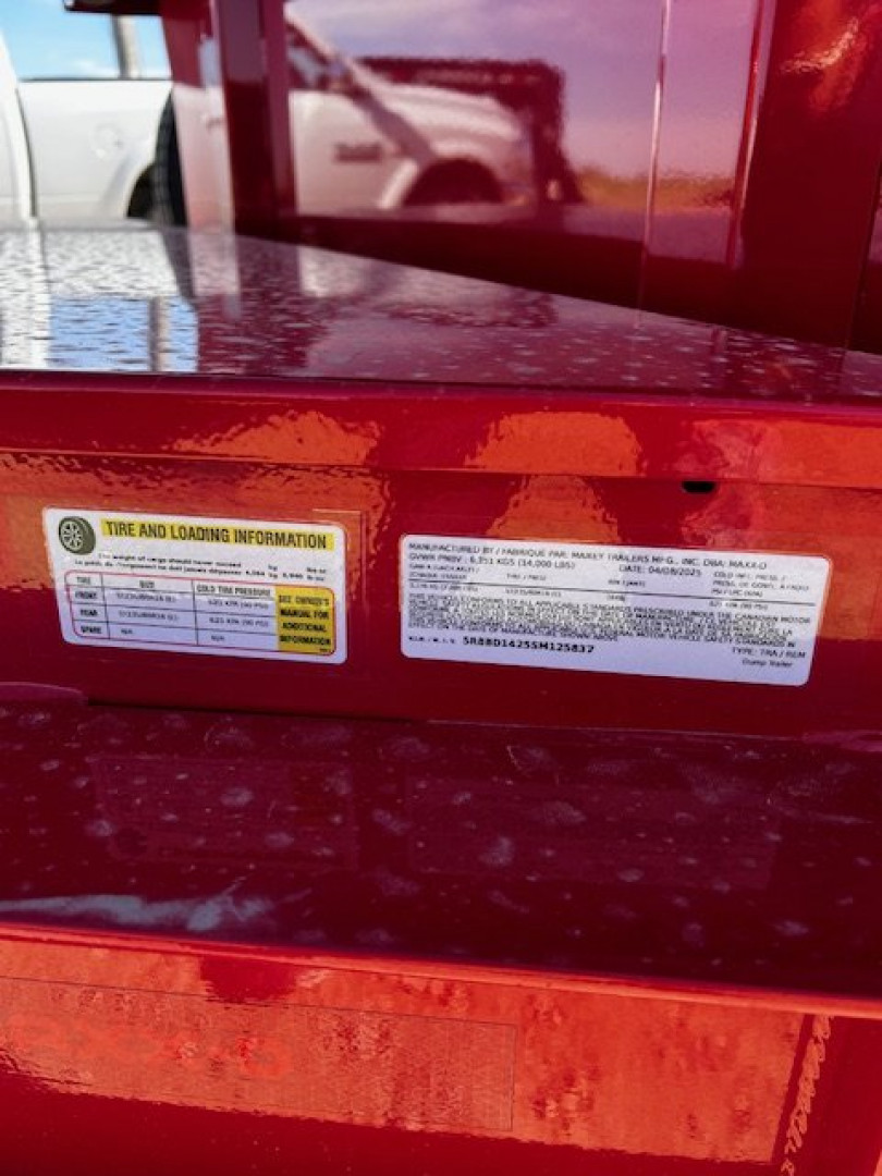 New 2025 MAXXD DJX 83"X14' 14K GVWR Dump Trailer7 GA FLOOR HD 6" SCISSOR HOIST