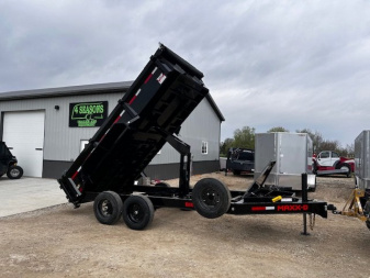 New 2025 MAXXD DJX 83 X14' 16K GVWR Dump Trailer7 GA FLOOR HD 6  SCISSOR HOIST