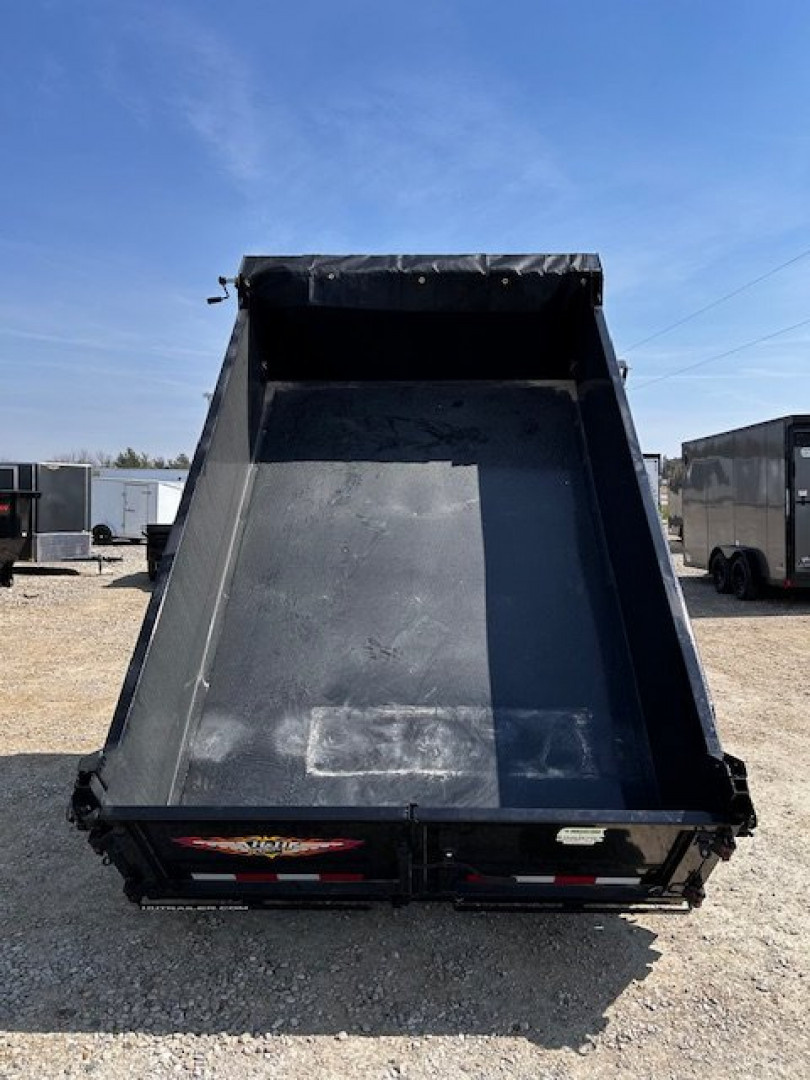 New 2025 H&H Trailers 76X10 9.9K W TARP KIT RAMPS Dump Trailer