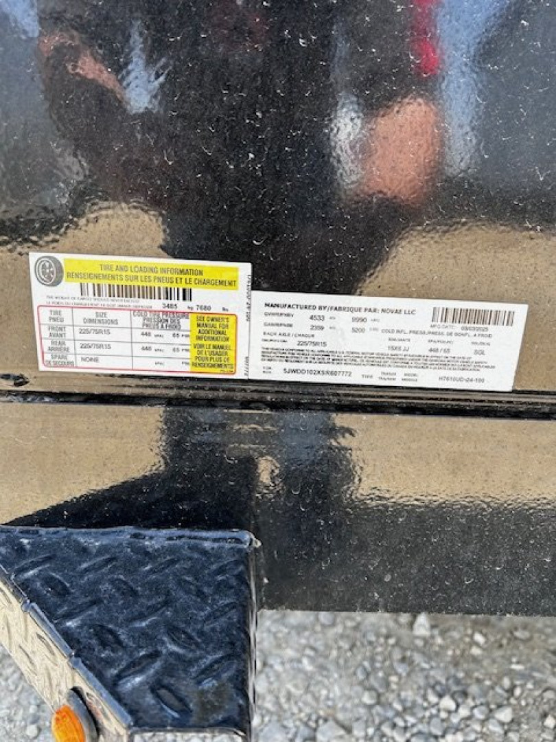 New 2025 H&H Trailers 76X10 9.9K W TARP KIT RAMPS Dump Trailer