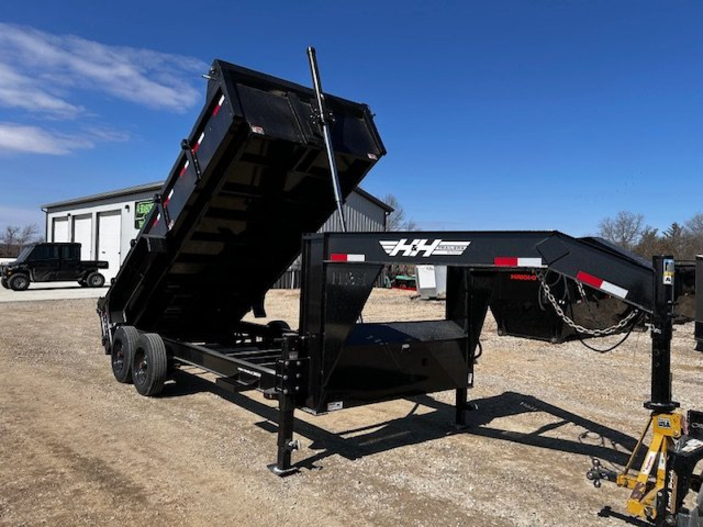 New 2025 H&H Trailers 83"X16' GN TOPLINE TELESCOPIC DUMP TRAILER 17.6K GVWR Dump Trailer