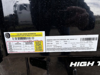 New 2025 H&H Trailers 83X14 14K GVWR TELESCOPIC INDUSTRIAL I-BEAM Dump Trailer