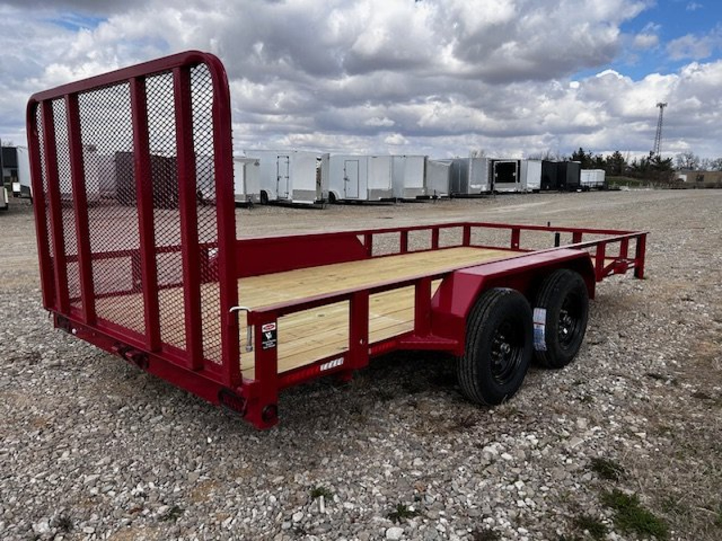 New 2025 HEARTLAND 82x16 4' tall gate Utility Trailer