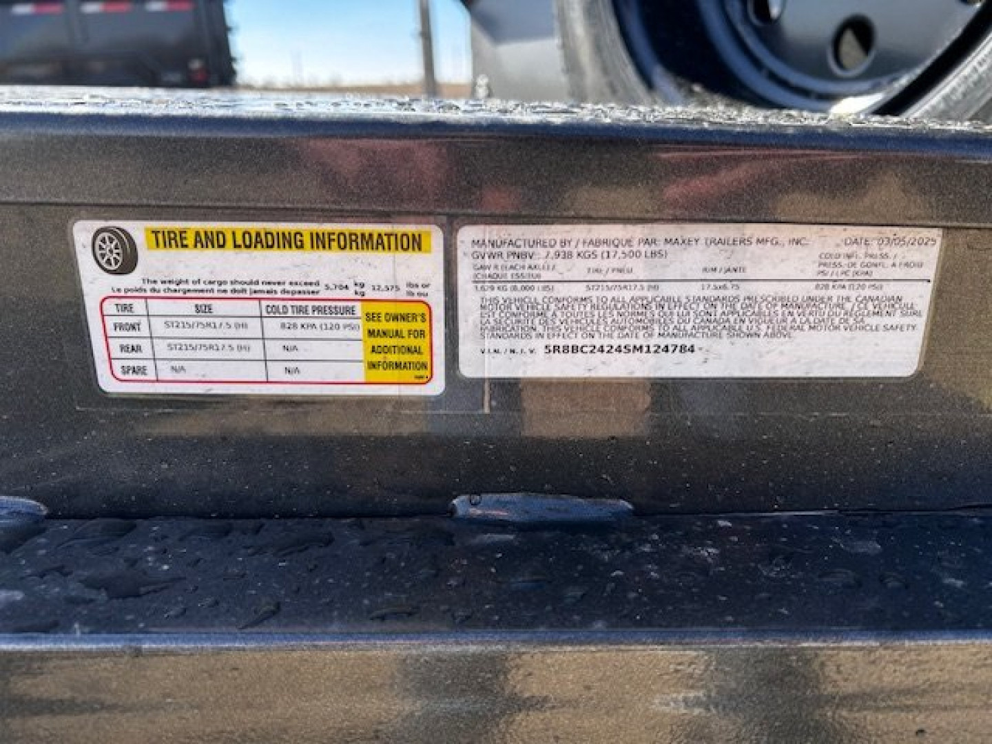 New 2025 MAXXD H8X 102X24 17.5K GVWR Equipment Trailer