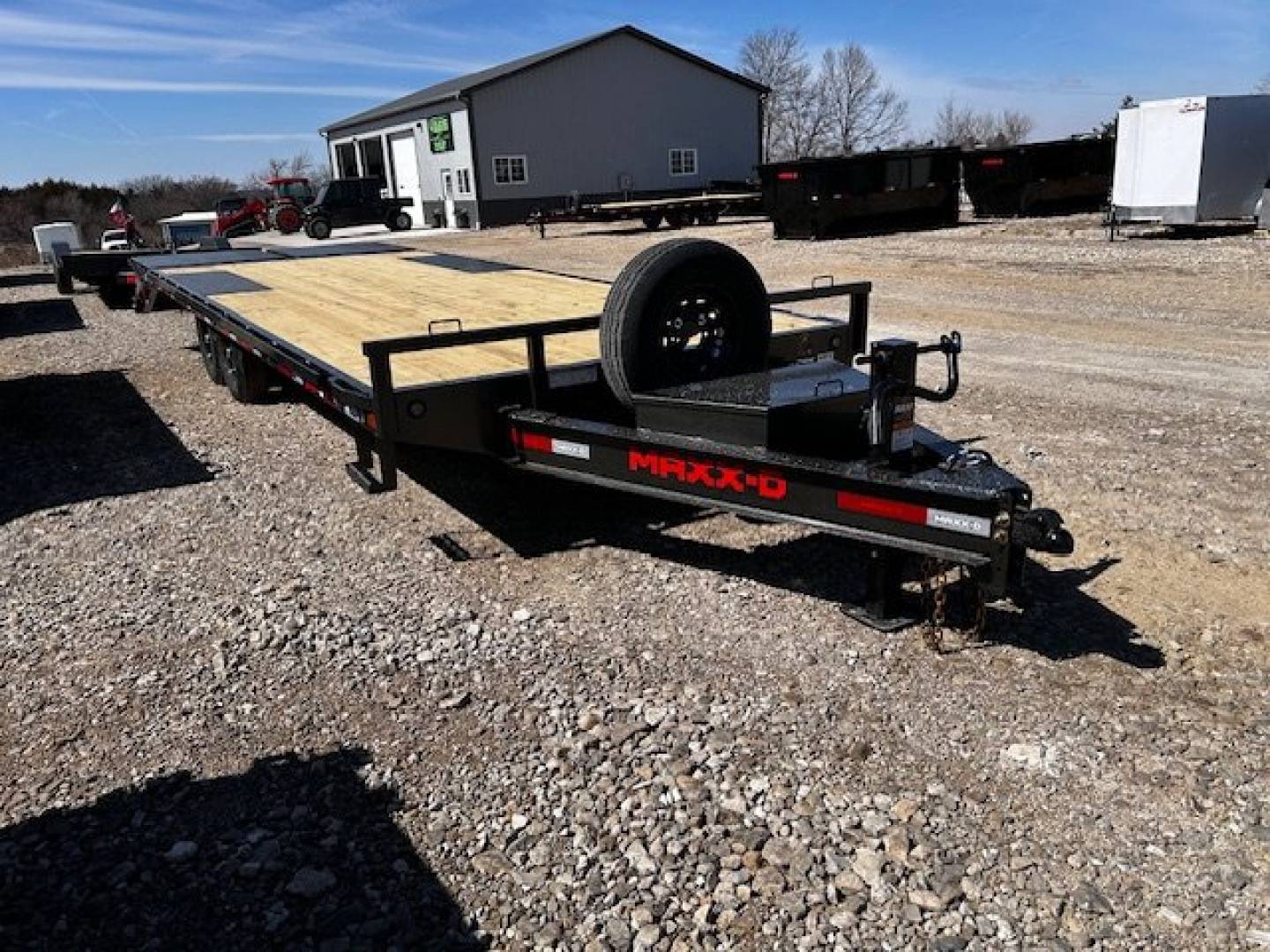New 2025 MAXXD DOX 102"X24' DECKOVER BUMPER PULL 14K GVWR Equipment Trailer