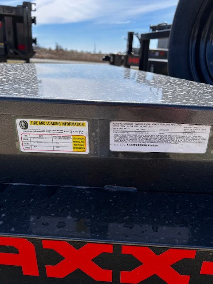 New 2025 MAXXD DOX 102"X24' DECKOVER BUMPER PULL 14K GVWR Equipment Trailer