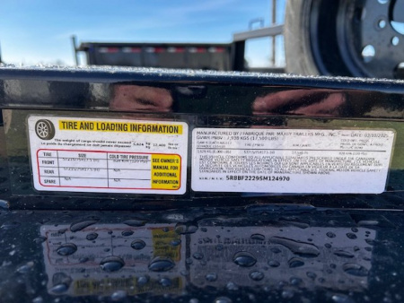 New 2025 MAXXD TOX 102"X22' POWER TILT DECKOVER 17.5K GVWR Equipment Trailer