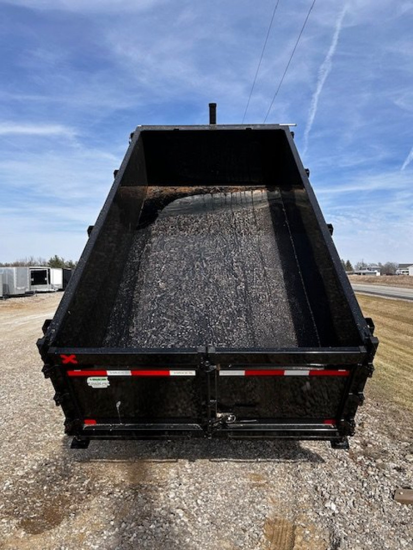 New 2025 MAXXD DTX 83"X14' HD DUMP TRAILER TELESCOPIC HOIST 17.5K GVWR ,3' SIDES WIRELESS Dump Trailer