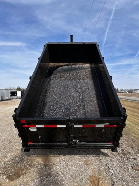 New 2025 MAXXD DTX 83"X14' HD DUMP TRAILER TELESCOPIC HOIST 17.5K GVWR ,3' SIDES WIRELESS Dump Trailer